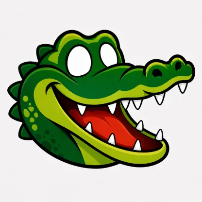Smiling CrocoDent crocodile head
